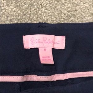 Lilly Pulitzer size 0 Navy Crop pants